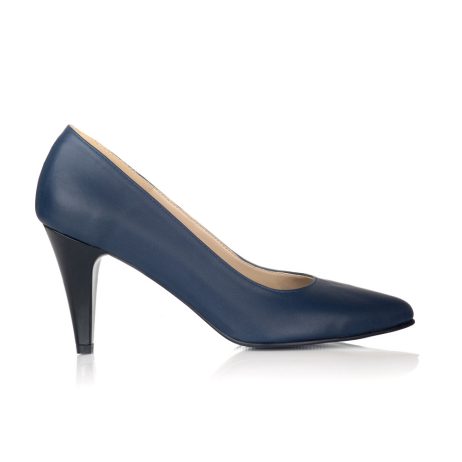 pantofi stiletto cu toc mic pantofi online pantofi piele bleumarin