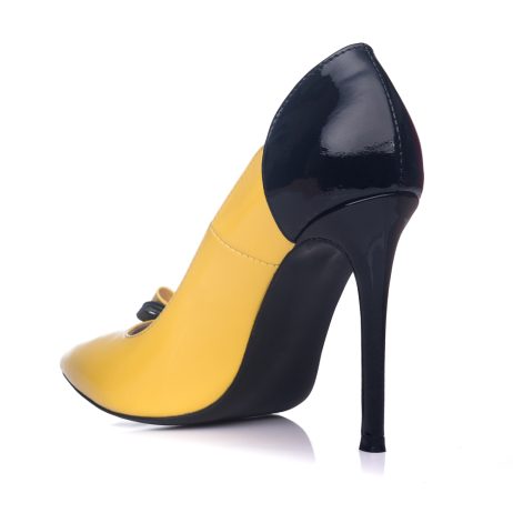 Pantofi Dama Piele Stiletto Fundita K1 - imagine 3