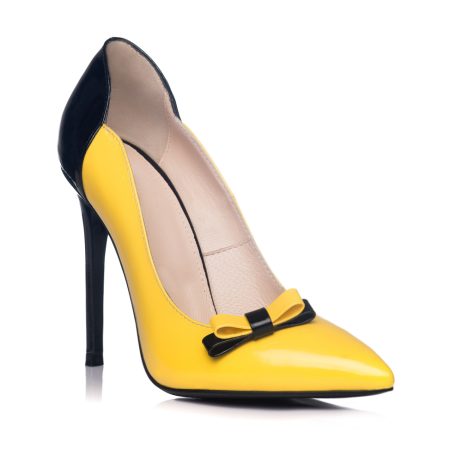 Pantofi Dama Piele Stiletto Fundita K1 - imagine 2