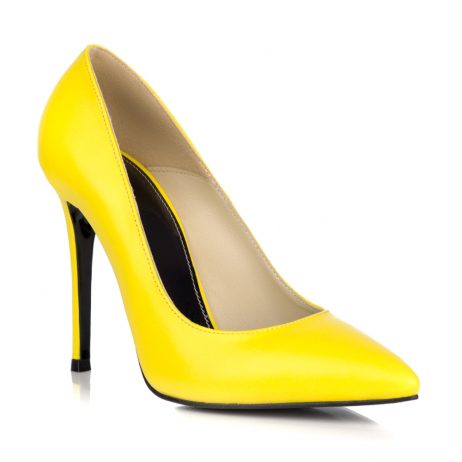 Pantofi stiletto dama de piele K18g - imagine 3