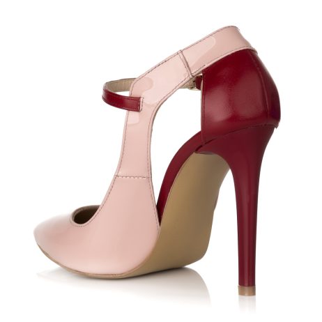 Pantofi stiletto dama de piele Elegance R15nb - imagine 3