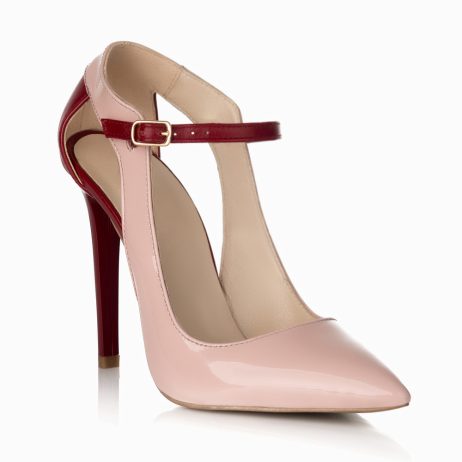 Pantofi stiletto dama de piele Elegance R15nb - imagine 2