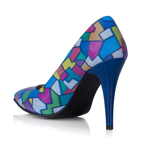 Pantofi stiletto dama de piele W28m - imagine 2