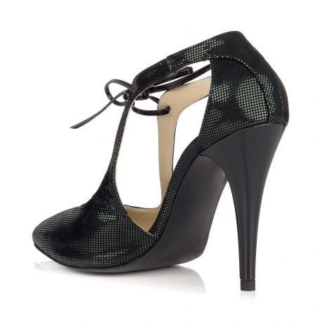 Pantofi stiletto dama de piele Cuty K15n - imagine 3
