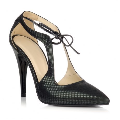 Pantofi stiletto dama de piele Cuty K15n - imagine 2