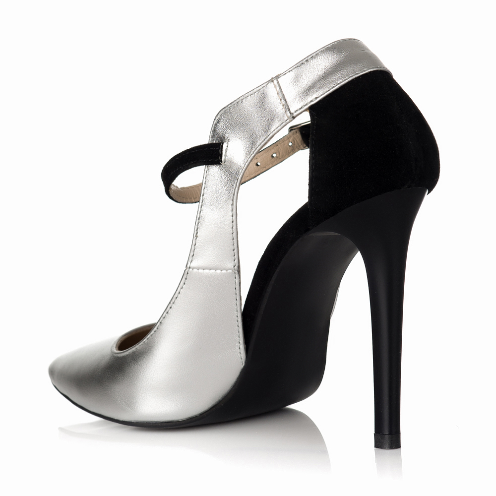Pantofi stiletto dama de piele Elegance R15na - Pantofi 