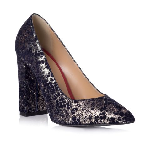 Pantofi stiletto dama de piele cu toc Fati B6a - imagine 3