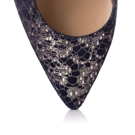 Pantofi stiletto dama de piele cu toc Fati B6a - imagine 2