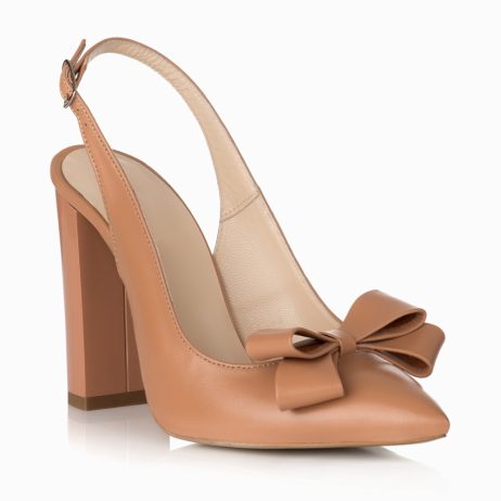 Pantofi dama de piele decupat R22c - imagine 2
