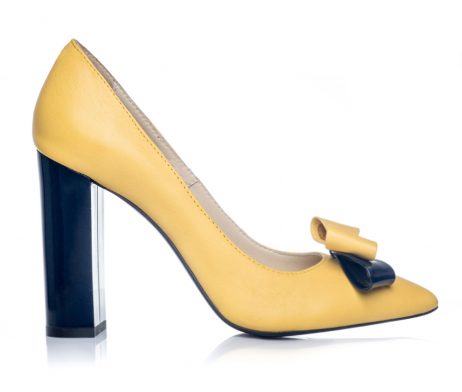 pantofi stiletto la comanda pantofi eleganti pantofi online galben