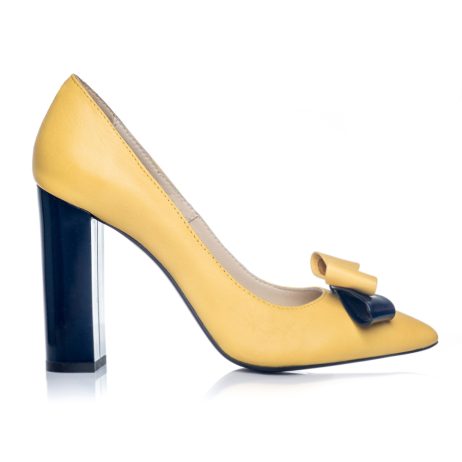 pantofi stiletto la comanda pantofi eleganti pantofi online galben