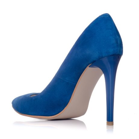 Pantofi stiletto dama de piele intoarsa E1a - imagine 2