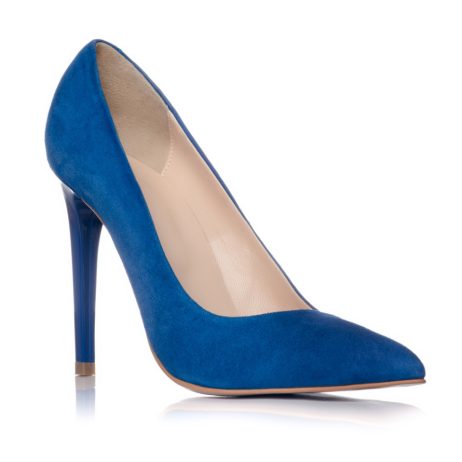 Pantofi stiletto dama de piele intoarsa E1a - imagine 3
