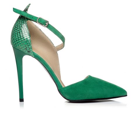 pantofi stiletto pantofi la comanda verde