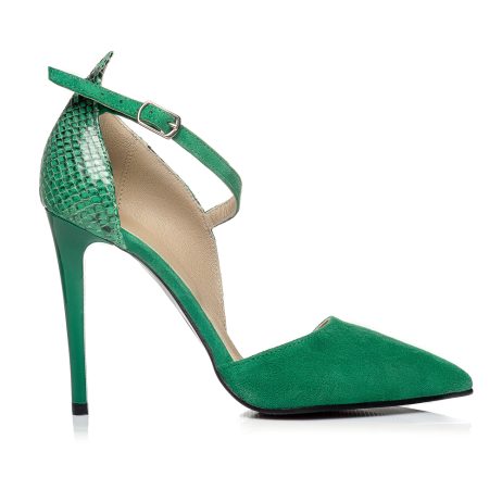 pantofi stiletto pantofi la comanda verde