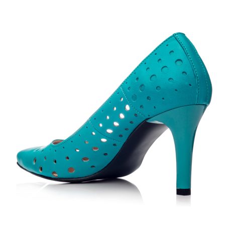 Pantofi stiletto dama de piele Perfo E38 - imagine 2