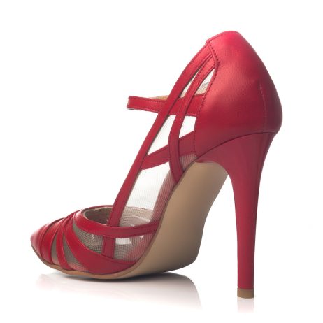 Pantofi stiletto dama de piele Haty r - imagine 2
