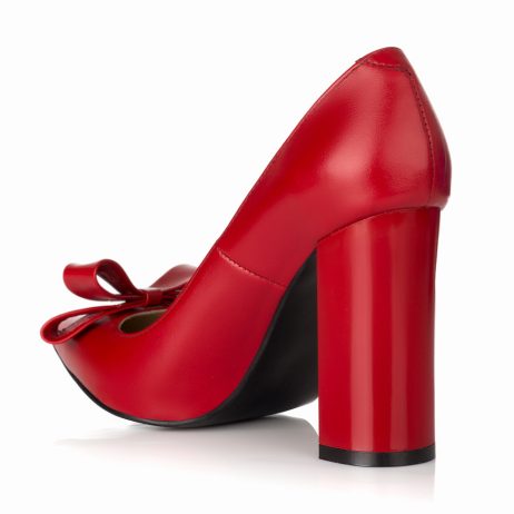 Pantofi stiletto dama de piele cu toc Fatib R1r - imagine 2