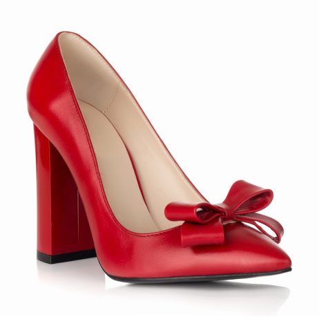 Pantofi stiletto dama de piele cu toc Fatib R1r - imagine 3