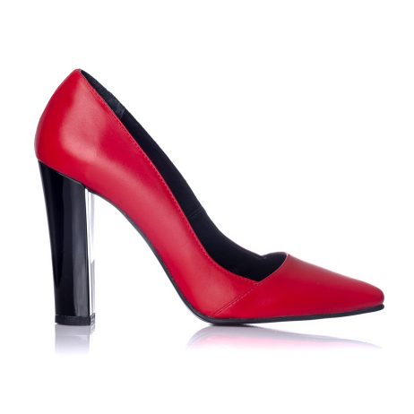 Pantofi stiletto dama de piele cu toc Fatic E28r