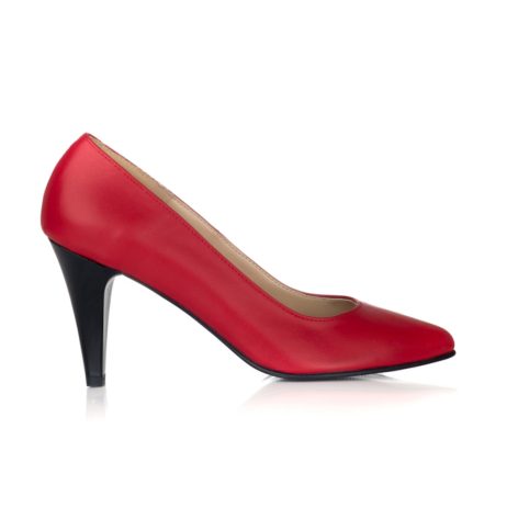 pantofi stiletto cu toc mic pantofi online pantofi piele rosu