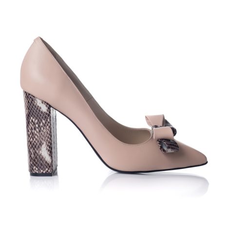 Pantofi stiletto dama de piele cu toc Fatib R1s