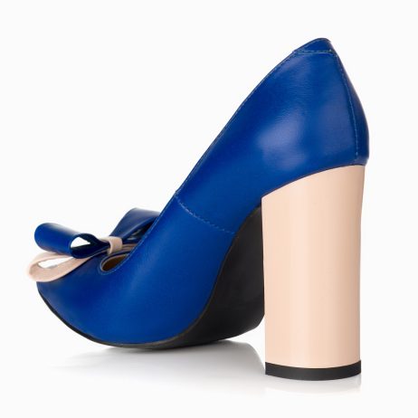 Pantofi stiletto dama de piele cu toc Fatib R1a - imagine 3