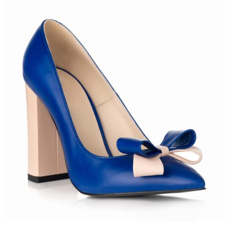 Pantofi stiletto dama de piele cu toc Fatib R1a - imagine 2
