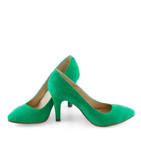 Pantofi stiletto dama de piele intoarsa C17v - imagine 3