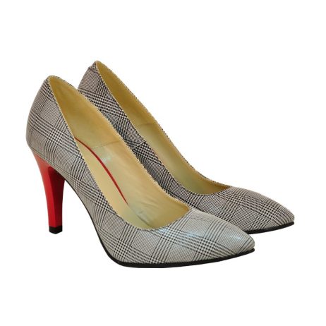 Pantofi stiletto dama de piele Caro C17 - imagine 7