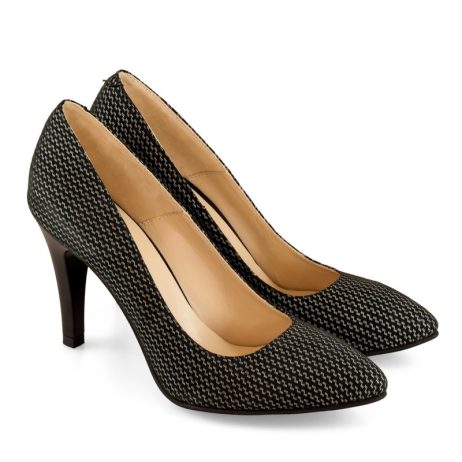 Pantofi stiletto dama de piele Tetris C17 - imagine 5