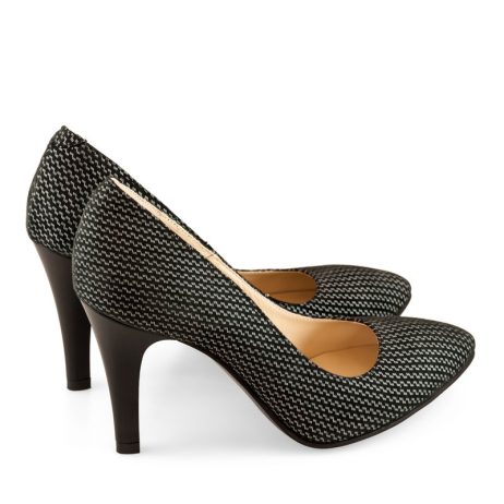 Pantofi stiletto dama de piele Tetris C17 - imagine 4