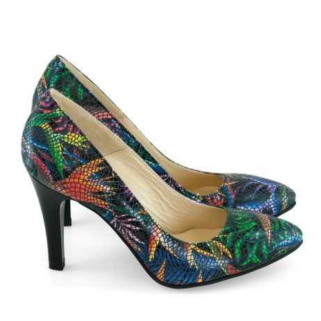 pantofi stiletto pantofi piele la comanda pantofi piele multicolor