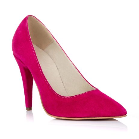Pantofi stiletto dama de piele K28 - imagine 2