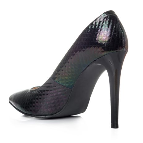 Pantofi stiletto dama de piele Cro E1n - imagine 2