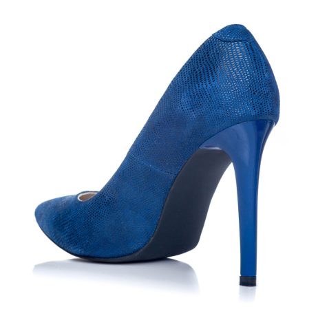 Pantofi Stiletto Piele Albastru Electric S4 - orice culoare