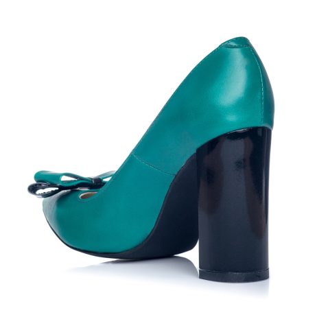 Pantofi stiletto dama de piele cu toc Fatib R1t - imagine 3