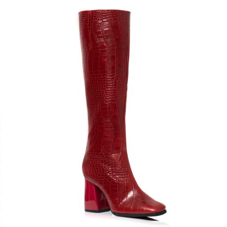 Cizme piele Nina E20 croco - imagine 3