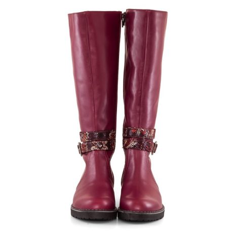 Cizme piele C15 flori - imagine 5