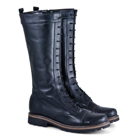 Cizme piele cu siret sau buline - imagine 2