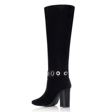 Cizme stiletto piele intoarsa E9n1 - imagine 3
