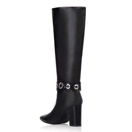 Cizme stiletto piele E9n - imagine 3