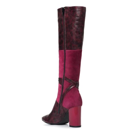 Cizme stiletto piele Duo Snaky E6 - imagine 2
