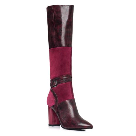 Cizme stiletto piele Duo Snaky E6 - imagine 3