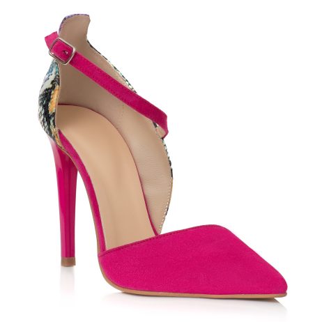 Pantofi stiletto dama de piele Lara E14F - imagine 2