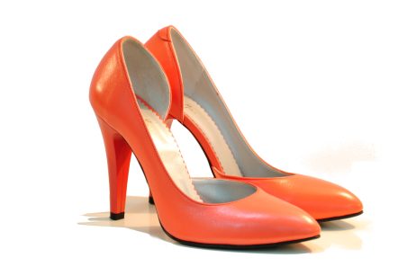 Pantofi dama piele naturala Elegant  Corai- disponibili pe orice culoare - imagine 2