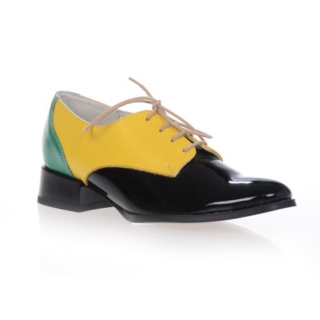Pantofi oxford dama Combina vin - imagine 2