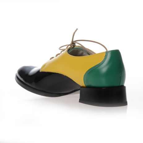 Pantofi oxford dama Combina vin - imagine 3