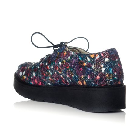 Pantofi oxford dama W14 multicolor - imagine 2