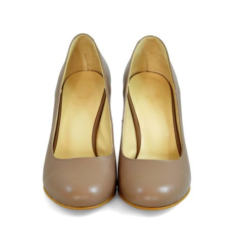 Pantofi dama de piele cu toc Stripes C22m - imagine 5